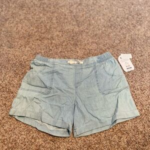 Light Blue Casual Shorts